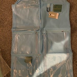 Blue multi pocket garment bag